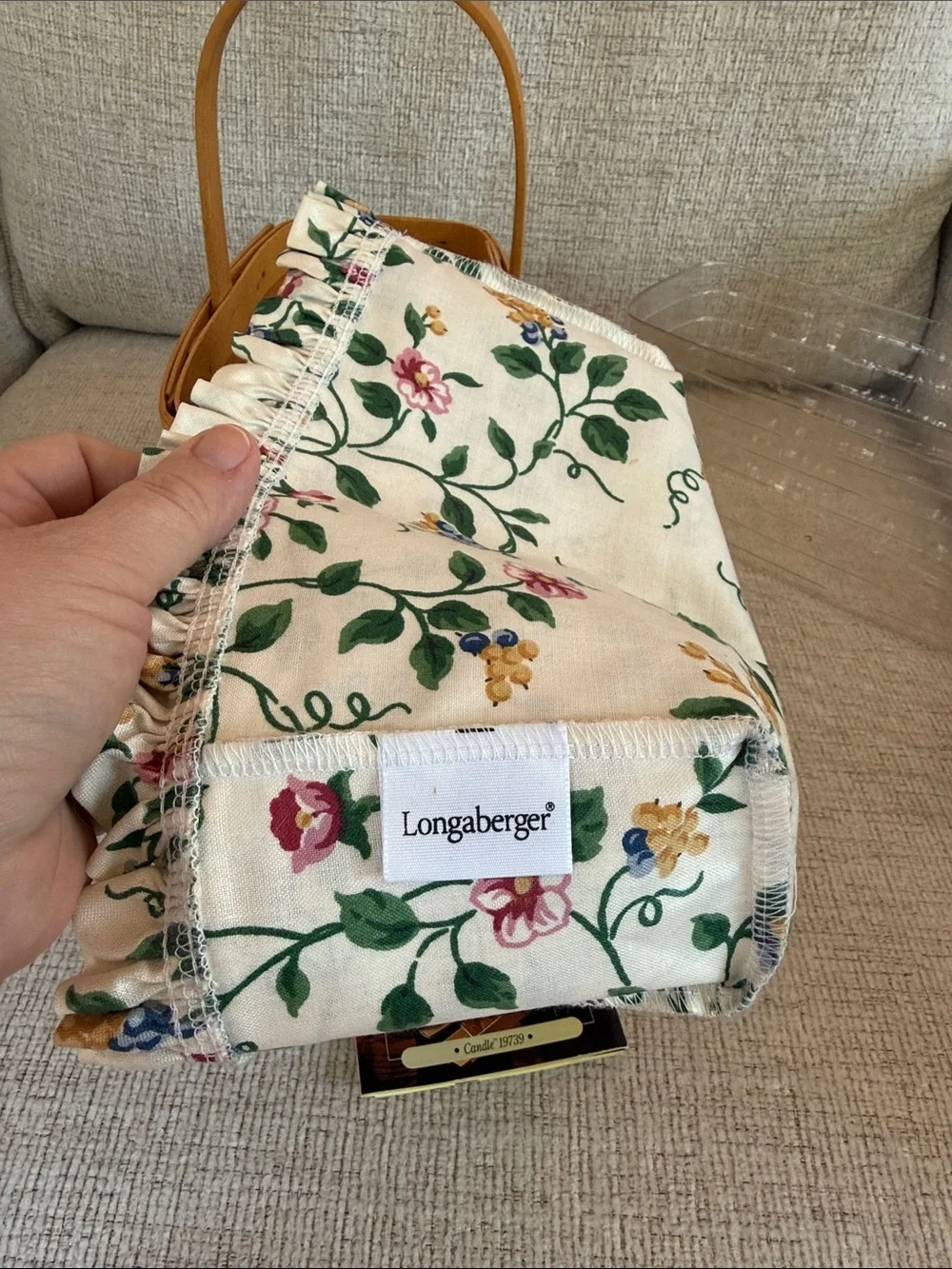 Longaberger handwoven basket